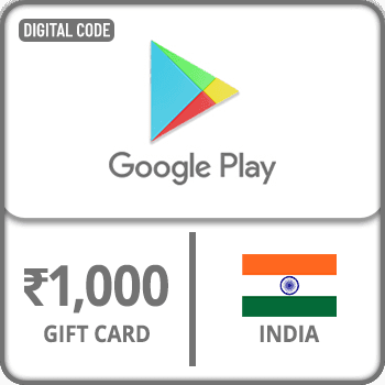 Google Play Gift Card 1000 Rupee( India )