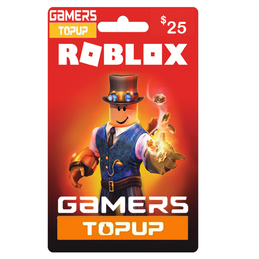 Roblox Gift Card 25 Usd Gamers Topup - roblox 25 gift card